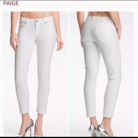 Paige Kylie Crop Skinny Denim Jeans - Picture 1 of 7